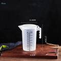 Clear Measuring Cup Water Jug Multi Functional Easy Clean Measuring Container with Handle and 1000ml. 