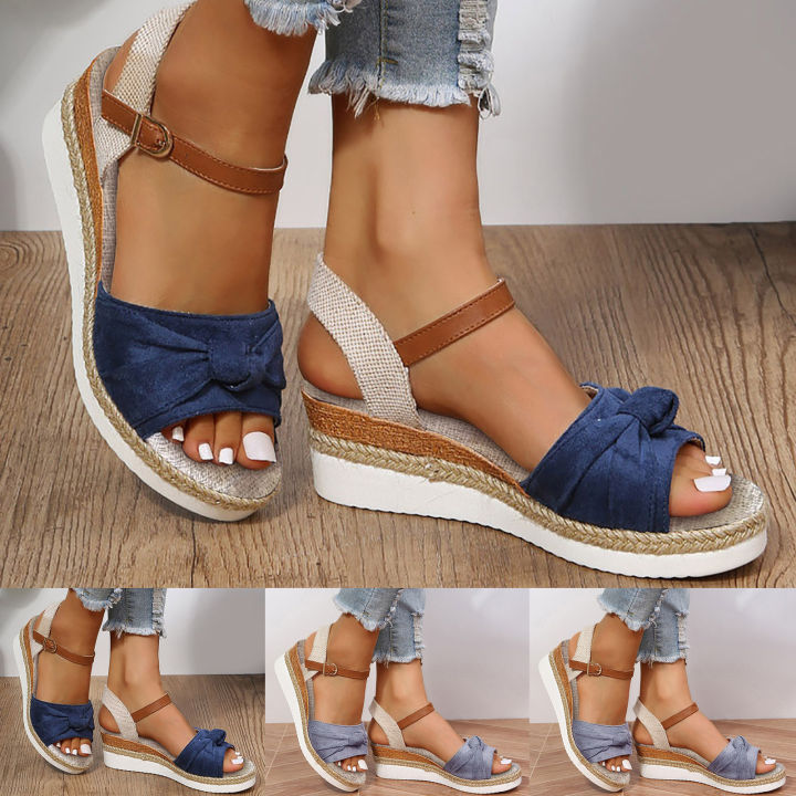 Color%20Block%20Knot%20Detail%20Espadrille%20Strap%20Wedge%20Sandals%20For%20Women%20Casual%20Open%20Toe%20Sandals%20Roman%20Platform%20Sandals%20House%20Foocus%20-%20Image%205