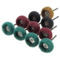 10pcs Mini Drill Abrasive Brush Nylon Buffing Polishing Wheel with 3mm Shank Sunlight Mall.