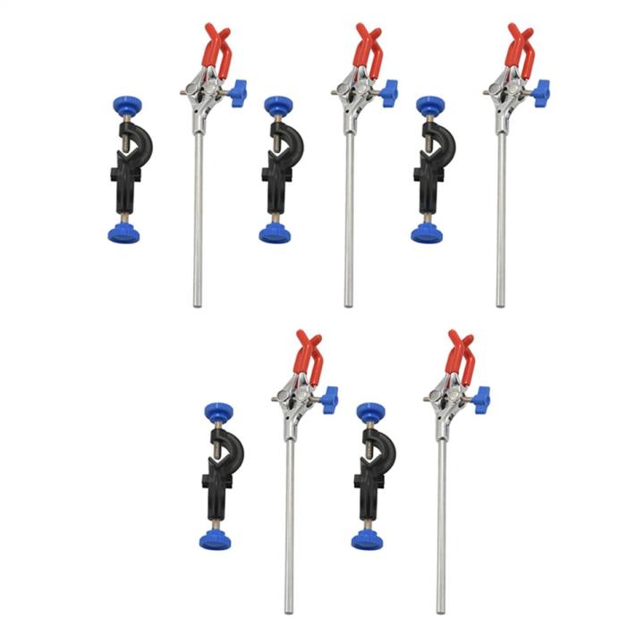lab stand clamp-5 x 3 finger lab clamp
5 x black lab stand clip-Red & black