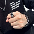 New heavy punch, personalized power fist ring, male hip-hop trendy ring, fitness hiphop street single. 