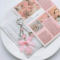 Fashion Bag Charm Keychain - Acrylic Pendants with Flower, Star, Love, Bow & Strawberry for Women's Bags, Backpacks & Pants. 