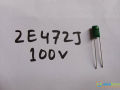10Pcs -472j 100V Metallized Polypropylene Film 472j Capacitor 4.7nF 100V Mylar Polyester Film Electrical Circuitry & Parts. 