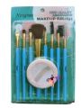 Makeup Brush Kit - 9 Pieces - with puff. 
