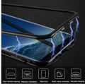 Magnetic Adsorption Clear Glass Case for Samsung Galaxy A50s.