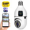 V380 pro Dual Lens(Double Camera) Wifi IP Security Bulb Camera 2. 