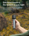 PHILIPS LED Flashlight Torch 400LM, 2000mAh Rechargeable Torch Light with 2 Modes, IP44 Waterproof, Portable Flash Light for Home, Camping, Hiking, Emergency ,Gray. 