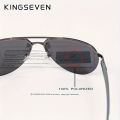 KINGSEVEN, Cool Aluminum Magnesium Frame Sunglasses, Premium Polarized Rimless Aviator Sunglasses, For Men Women Outdoor Sports Driving Fishing Cycling Supply Photo Prop. 