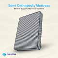 Paradise Semi Orthopedic Support Mattress | Medium Firm Feel for Balanced Comfort | 4 Inch Bed Mattress.