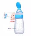 Baby Silicone Spoon Feeder 125 ml (Blue). 