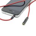 Red 3.5mm Male to Female Headphone Extension Cable 3.5mm Aux Cable Audio Extender Cord for Computer. 