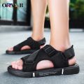 Men Sandals Soft Comfortable Non-Slip Men Shoes High Quality Woven Beach Sandals Mens Gladiator Sandals Summer Casual Flat Shoes.