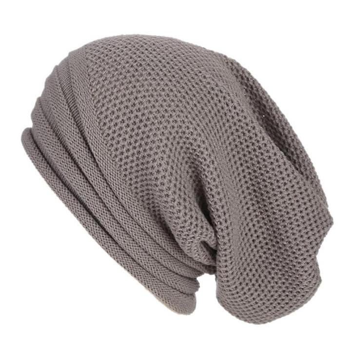 Winter Baggy Slouchy Beanie Hat Wool Knitted Warm Cap for Men
