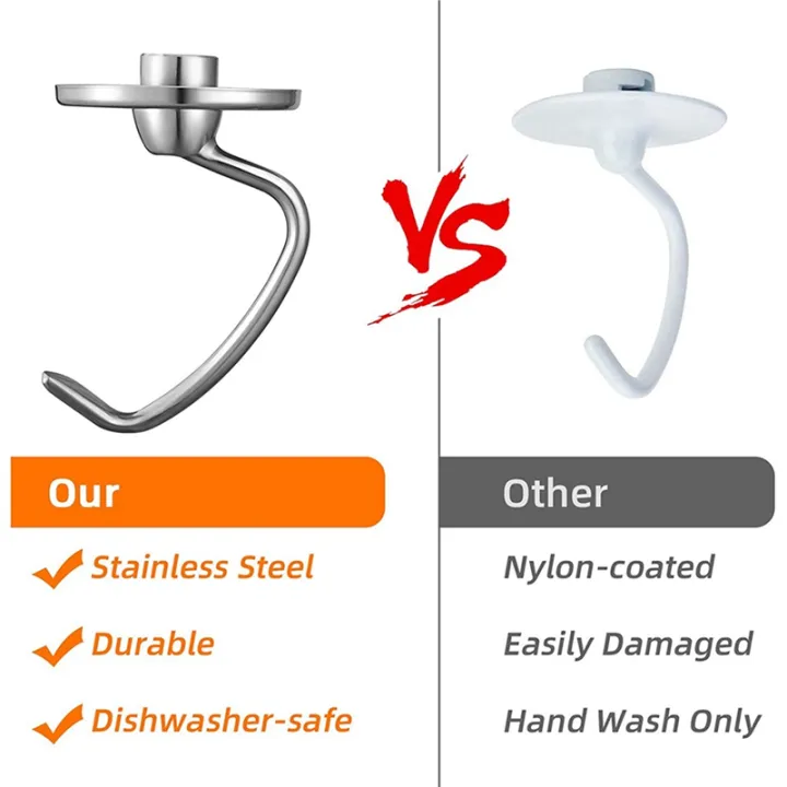 Stainless%20Steel%20Dough%20Hook%20Attachment%20for%204.5-5%20Quart%20Tilt%20Stand%20Mixer,%20Replacement%20Parts%20Bread%20Hooks%20-%20Image%206