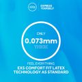 EXS Snug Tight Fitting Small Size Condoms Single Pack 3pcs Condom | Vegan Condoms. 