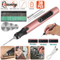 38pcs Electric Engraving Pen With Drill Bits 3 Levels Adjustable Speed USB Charging Wireless Engraver Engraving Tool.