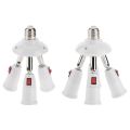 【VisioN Shop】Splitter Heads Lamp Base Adjustable Light Holder Adapter Socket. 