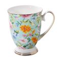 300ml Creative Flower Ceramic Mugs With Handle Floral Mugs Porcelain Bone China Tea Mug Coffee Cups Large Coffee Mugs Home Decor. 
