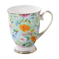 300ml Creative Flower Ceramic Mugs With Handle Floral Mugs Porcelain Bone China Tea Mug Coffee Cups Large Coffee Mugs Home Decor. 