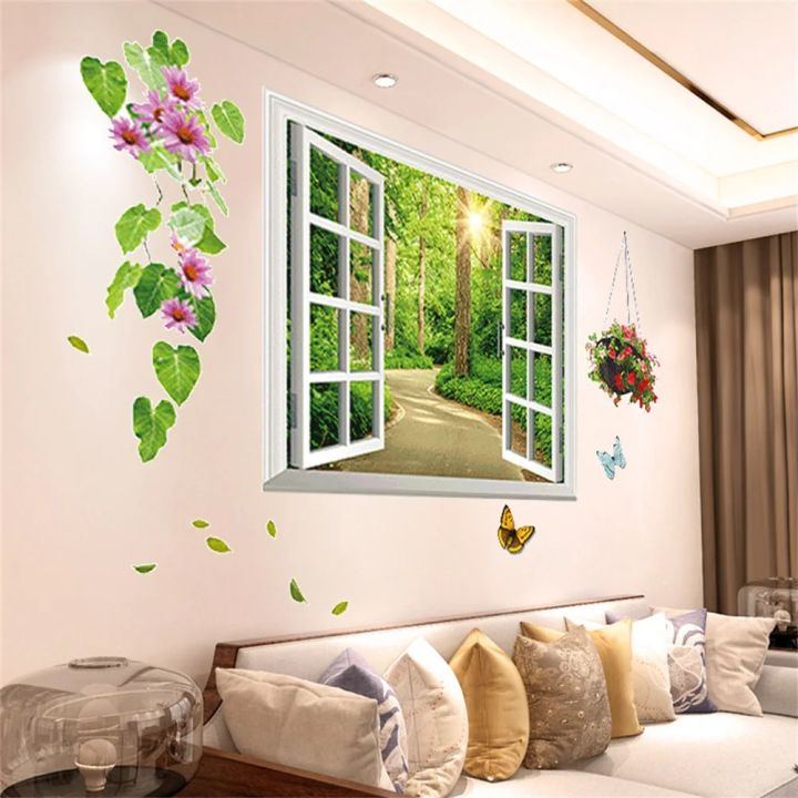 DIY%20Self-Adhesive%20Red%20Rose%20Wall%20Stickers%20For%20Living%20Rooms%20Bedroom%20Background%20Wall%20Decoration%20Creative%20Sticker%20Mural%20Home%20Decor%20-%20Image%206