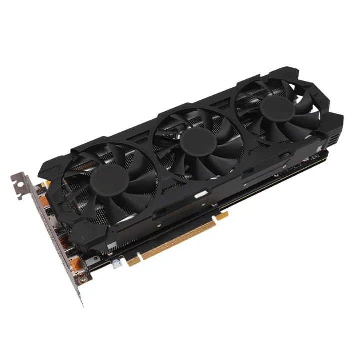3 Fan Graphics Card, GDDR5X 352Bit 1080 Ti 11GB Powerful Image Processing Game Graphics Card for PC