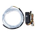 (New)1.5m Car Auto Waterproof Universal Four Color Rear Flowing Light Tail Box Lights with Tail Light Controller, Ice Blue Light Driving Light, White Light Reversing Light, Red Light Brake Light, Yellow Light Turn Signal Light, LED Lamp Strip Tail Decorat. 
