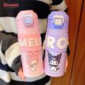 Sanrio Cinnamoroll Kuromi Thermos Water Bottle Kawaii Anime My Melody Student Kid Portable Vacuum Water Bottle Thermal Water Cup. 