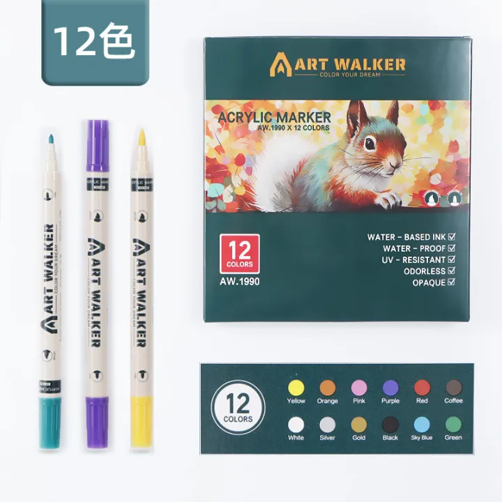 12/24/36%20Double-Ended%20Acrylic%20Marker%20Waterproof%20Quick-Drying%20Soft-Head%20Hard-Head%20Marker%20Set%20Artist%20Student%20Pro%20Watercolor%20Pen%20-%20Image%207