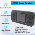 Retro Portable Mini Handheld Game Console 8-Bit 3.0 Inch Color Screen LCD Game Player Built-in 500 Games-Green.