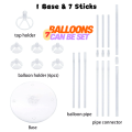 Balloon Stand/Balloon Holder Column With 7 Sticks For Party Balloons Decoration (Pack of 1 Pcs). 