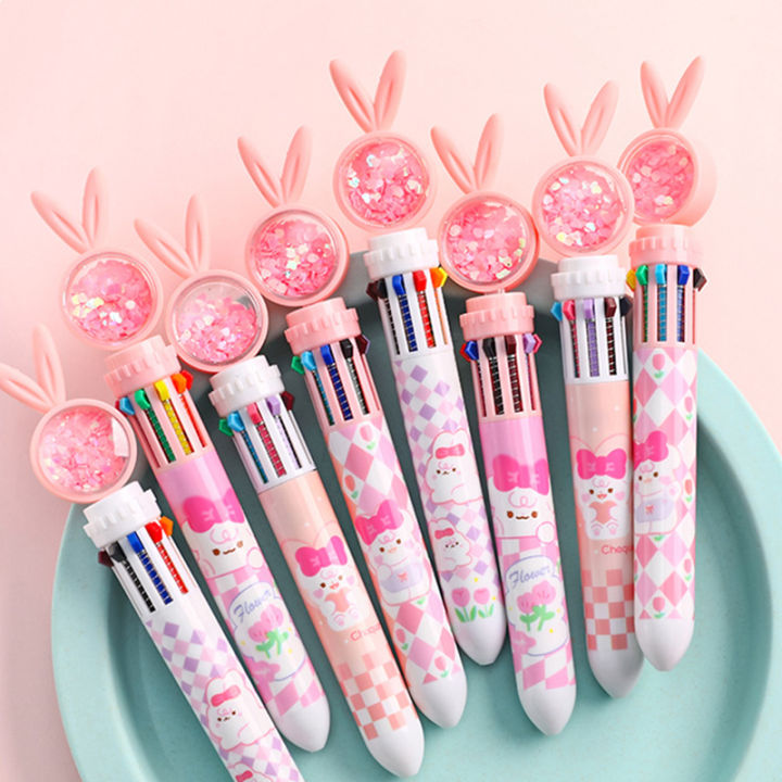 Kawaii%20Rabbit%20Ballpoint%20Pen%2010%20Colors%20Cartoon%20Cute%20Bunny%20Sequin%20Pens%20Kids%20School%20Office%20Stationery%20Multicolor%20Ball%20Pen%20jingu%20-%20Image%205