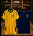 Brazil World Cup New Half Sleeve Premium Football Jersey 2026. 