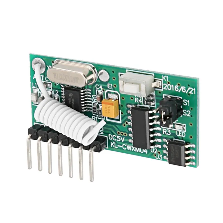 433mhz RF Wireless Receiver Learning Code Decoder Module High Sensitivity