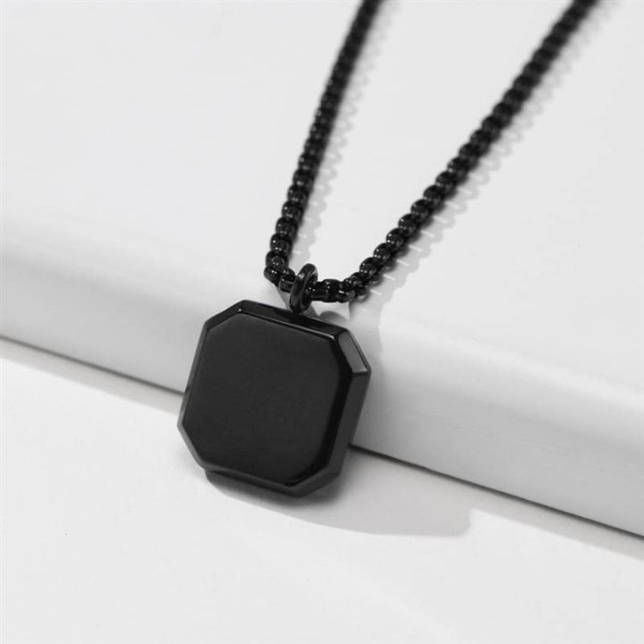Stainless%20steel%20Black%20%20Square%20Pendant%20Necklace%20Chain%20For%20Men%20-%20Image%206