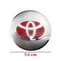 4Pieces 56mm for Toyota Camry Corolla Yaris Vios Innova Hilux Rav4 Reiz Crown Car Wheel Center Stickers Aluminum Alloy Automotive Tire Rim Hub Emblem Decoration. 