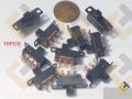 Slide Switch 3 Positions 6 Pin DPDT Panel Mounting-10Pcs. 