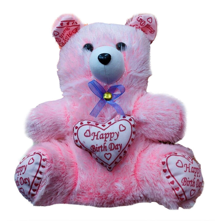 1 Feet Woolen Teddy Bear Soft Doll-Happy Birthday To You - Toy