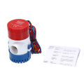 12V Electric Pump 1100GPH Marine Bilge Pump Submersible Boat Water Pump. 