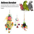 Bird Parrot Toys, Bird Shredding Toys Attractive 3pcs Multifunctional Relieves Boredom for Birds. 