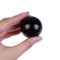 Migeet 40mm Natural Black Obsidian Crystal Ball Healing Stone Home Office Ornament Holiday Gift. 