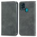 For Samsung Galaxy M21s/F41/M31 Retro Skin Feel Business Magnetic Horizontal Flip Leather Case with Holder & Card Slots & Wallet & Photo Frame. 