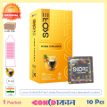 SKORE 1500+ Dotted Pina Colada Flavoured Condom 1 Pack (10 Pcs).