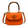 New Luxury Brand Bamboo Handle Designer Women Female High Quality Saddle Shoulder Bags Fashion Purses Crossbody Hand Bag Satchel.