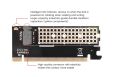 M.2 NVME SSD to PCIe 4.0 X4/X8/X16 Adapter Card, PCIe 3.0 X4/X8/X16 Adapter Card 2280 SSD PCIE X4 Expansion Card for Desktop PC, PCI-E GEN3 16Gbps Full Speed. 