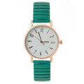 Women's Fashion Simple Digital Design Quartz Watch Casual Stainless Steel Stretch Buckleless Strap Ladies Clock Dress Watches. 