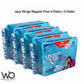 Joya Sanitary Napkin - Wings Regular Flow - 5 Pads Pack - Panty/Wings System - Combo of 4 Pack - 20 Pads - pad. 