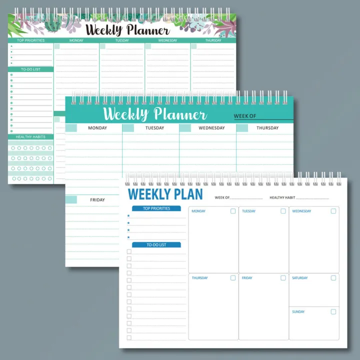 Task Management Notebook Notepad For Work With 52 Sheets Daily Planner Notebook English Note Book To Do List Notebook