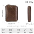 ew ertal leather coin purse men's er anti-theft card swiping bag drier's lense top layer coide retro wallet men's. 