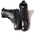Zipper Bikers Black long boots- Leather Bikers long boots for man. 