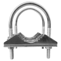 Universal Mount U-Bracket Heavy U-Bolt Clamp Bracket For Dish, Roof Mast To Pole To Pipe Mounting Adapter. 